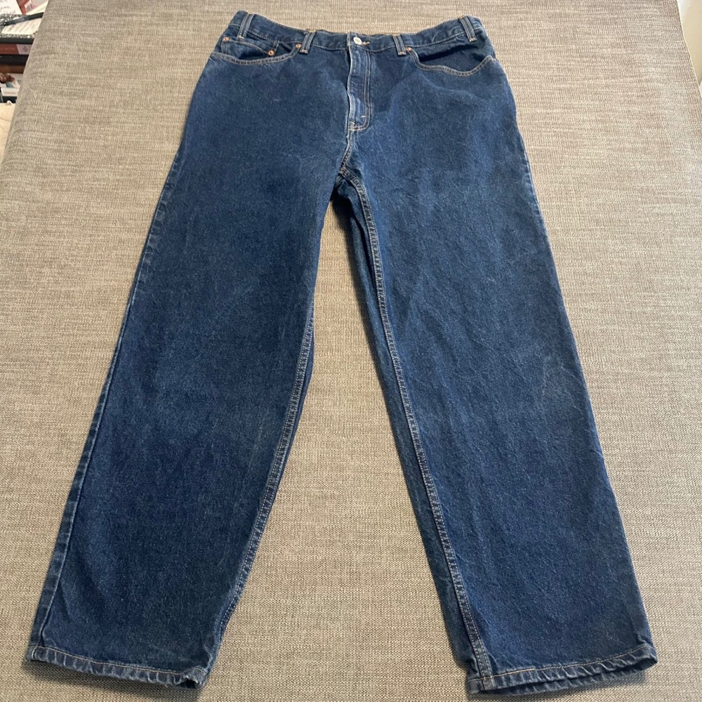 Levi's 550 Relaxed Fit Jeans Mens 38x29 Blue Tapered Leg Denim Vintage